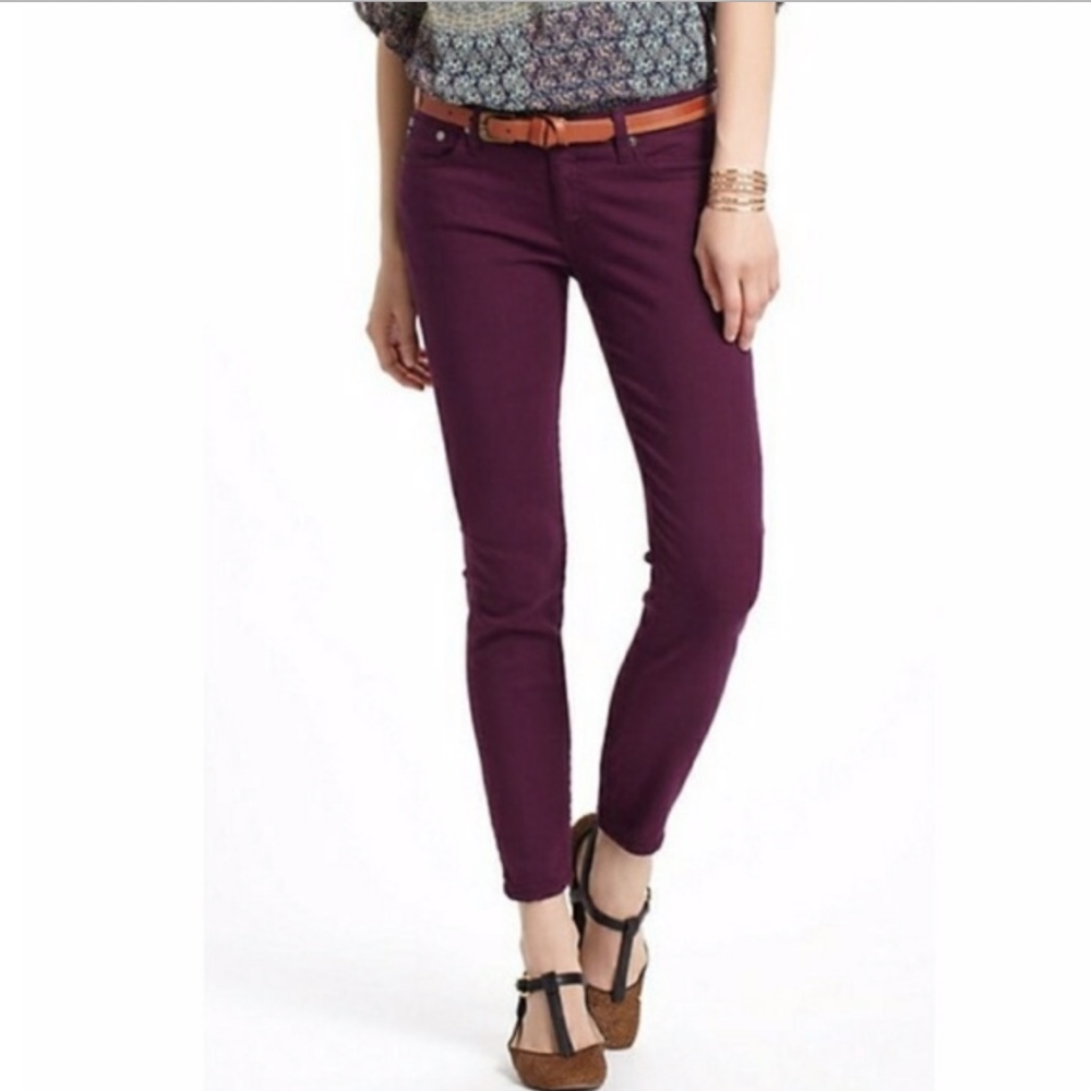 AG Stevie Ankle in Plum Maroon 26
